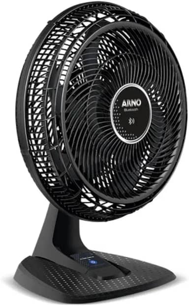 Ventilador Arno Ultra Silence Force Bluetooth® VDBT, 126W, Controle via App, 6 Pás, 3 Velocidades, Oscilação Horizontal, Inclinação Ajustável, Silencioso e Potente, 110V