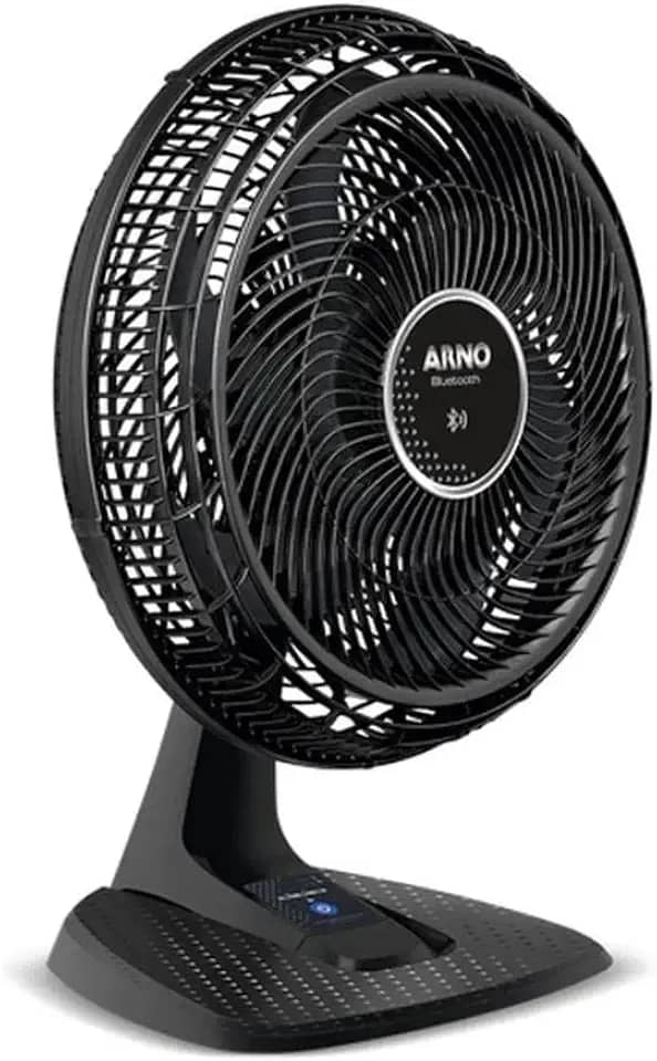 Ventilador Arno Ultra Silence Force Bluetooth® VDBT, 126W, Controle via App, 6 Pás, 3 Velocidades, Oscilação Horizontal, Inclinação Ajustável, Silencioso e Potente, 110V