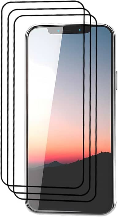 Kit 3x Películas de Vidro 3D Temperado Compatível com iPhone 13 (Transparente - iPhone 13 Pro Max)