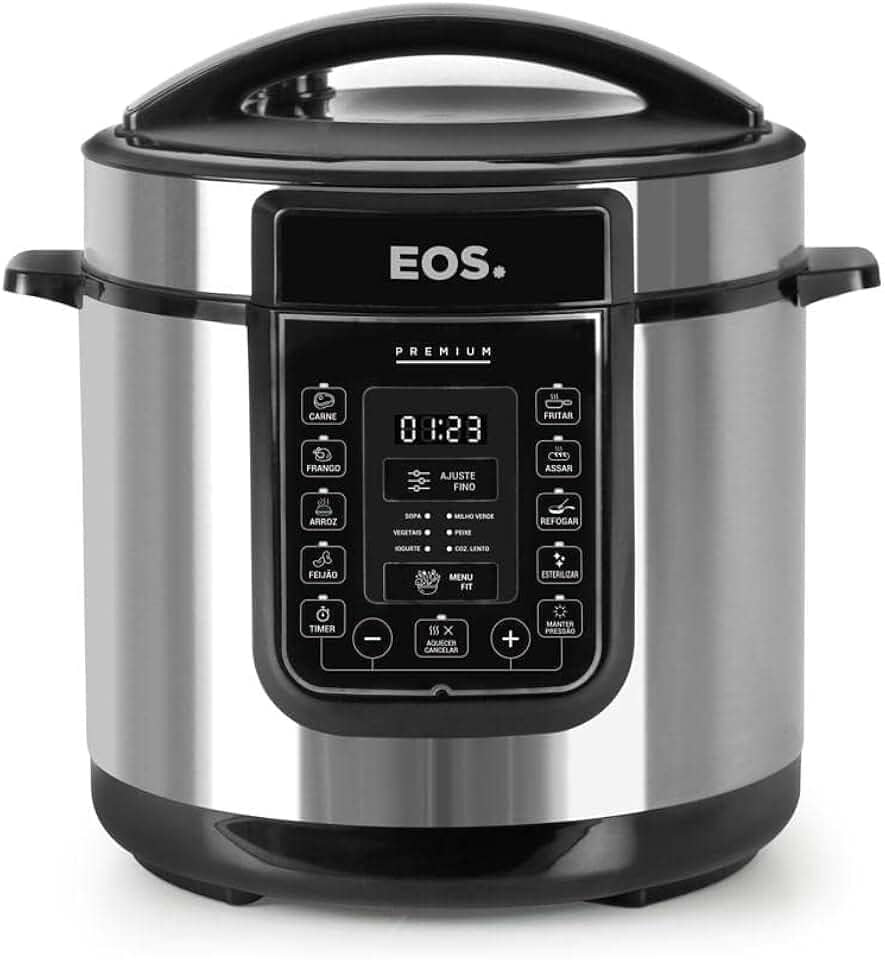 Panela de Pressão Elétrica 6L EOS Multicooker Digital Inox EPP60DI 110V