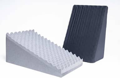 Travesseiro Triangular Anatômico Casca De Ovo Apoio Encosto Costa Leitura Antirefluxo (Preto)