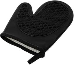 Mozcada - Luva para Forno de Silicone com Proteção Térmica Preta
