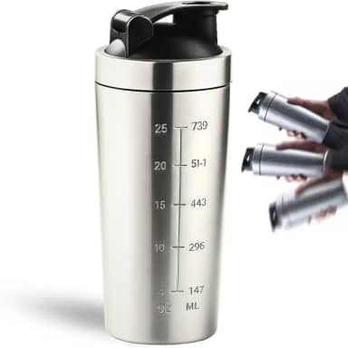 Coqueteleira Shaker Academia Inox Shakeira para Whey