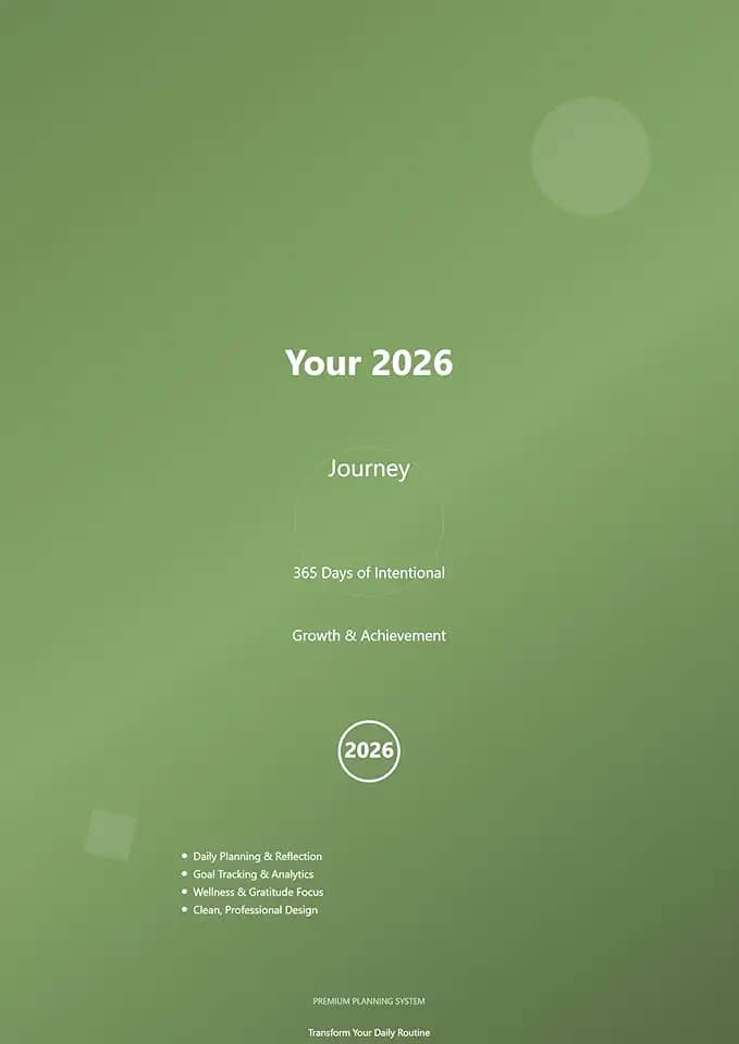 2026 Digital Planner: 2026 Productivity & Wellness Planner | Easy to Access (English Edition)