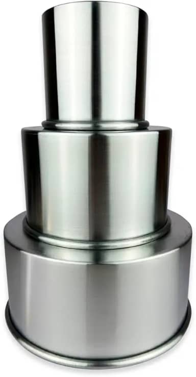 Kit de Formas de Bolo Redonda Alta Alumínio 10, 15, 20cm