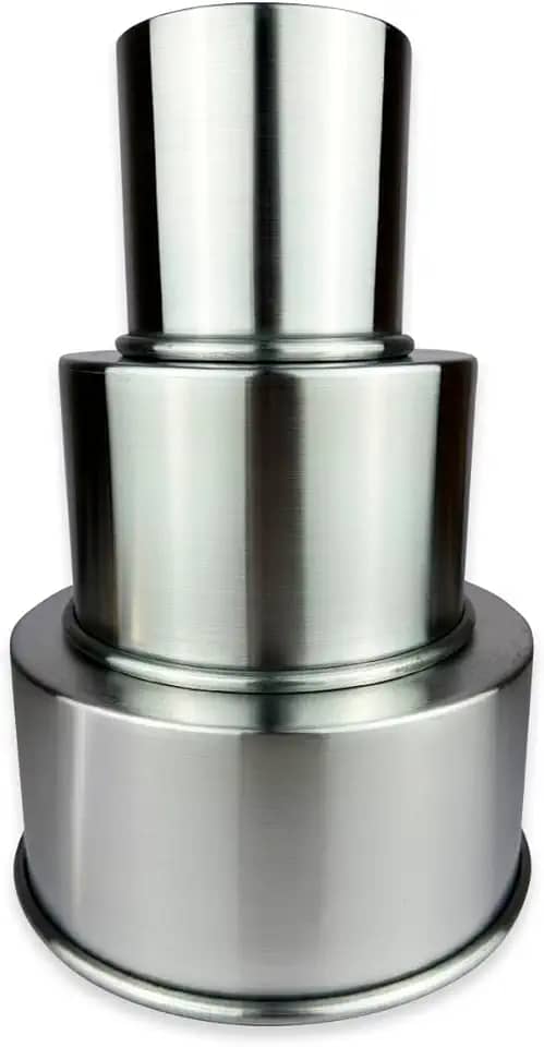 Kit de Formas de Bolo Redonda Alta Alumínio 10, 15, 20cm