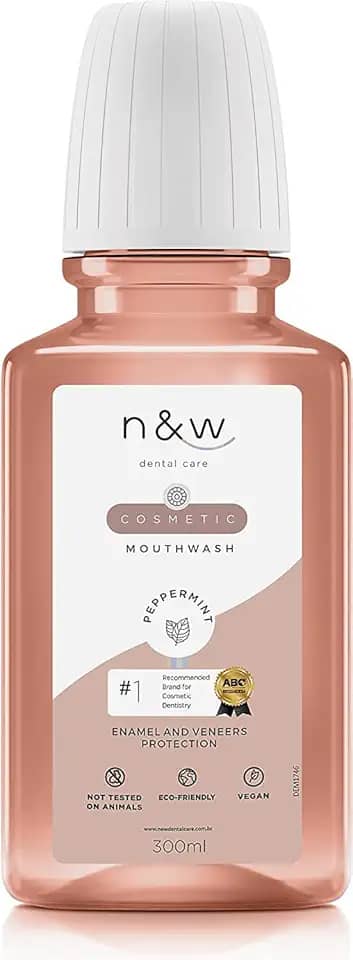 Enxaguante Bucal com Flúor - ideal para dentes naturais e facetas -300ml - Cosmetic N&W Dental Care