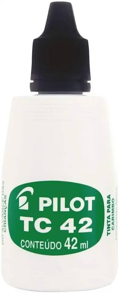 Tinta para Carimbo TC42 preta 42ml Pilot