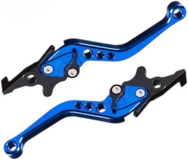 Alavanca De Freio Esportiva Para Moto Com Ajustador – CompatíVel Com Freio A Disco (AZUL)