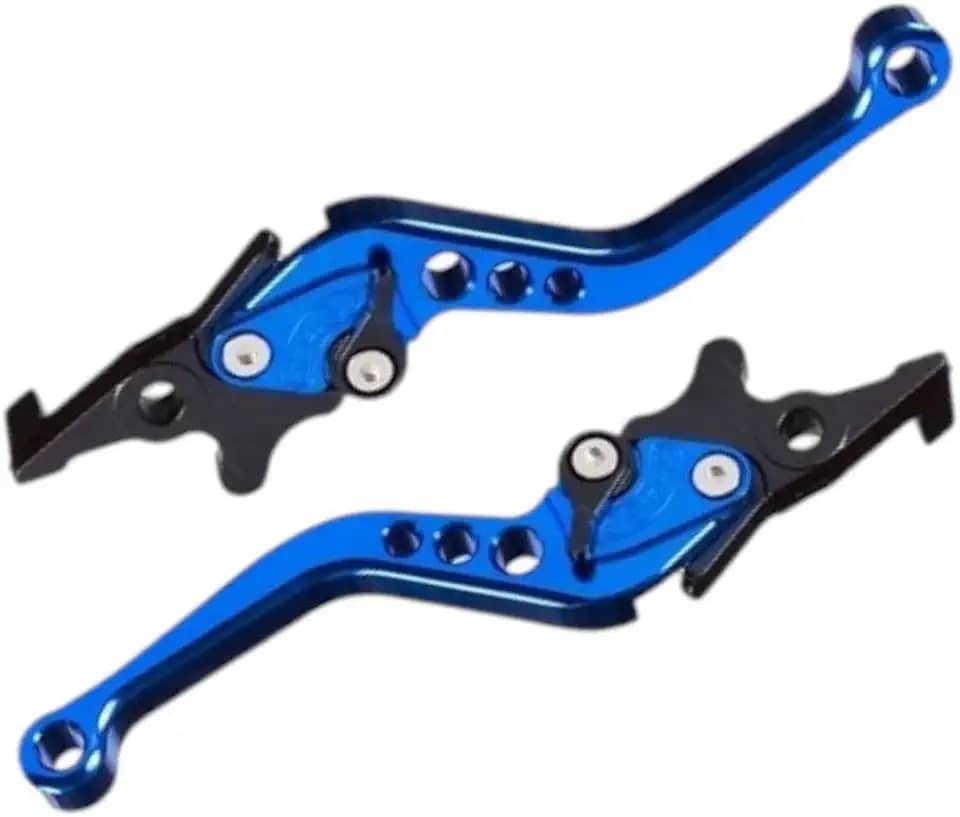 Alavanca De Freio Esportiva Para Moto Com Ajustador – CompatíVel Com Freio A Disco (AZUL)