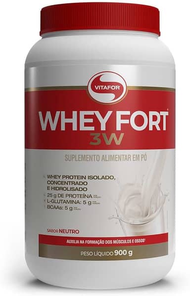 Vitafor - Whey Fort 3W - 900g - Neutro