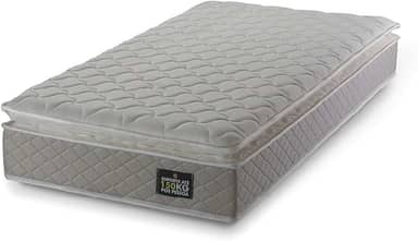 Colchão Solteiro Strong Pillow Top Espuma D45 88x188x24cm Bege - Suporta até 150kg por Pessoa