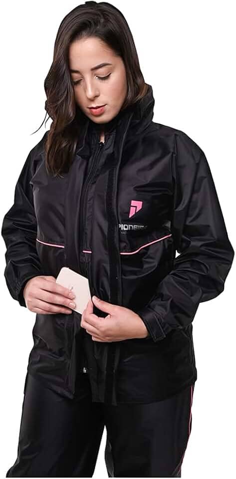 Capas Pioneira, 1101FPREGG, Capa de Chuva Impermeável Para Motoqueiro de Nylon Feminino Full Gg, cor Preto, PVC