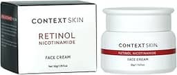 CONTEXT SKIN Creme facial Retinol – Creme hidratante de retinol para o rosto, hidrata e suaviza as linhas finas, melhora a textura e o tom da pele, essencial para cuidados com a pele diária para pele
