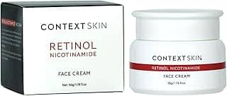CONTEXT SKIN Creme facial Retinol – Creme hidratante de retinol para o rosto, hidrata e suaviza as linhas finas, melhora a textura e o tom da pele, essencial para cuidados com a pele diária para pele