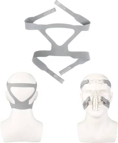 CPAP Headgear máscara universal CPAP compatível com a faixa de cabeça de ventilador, suprimentos de substituição Dreamstation CPAP – Cinza (máscara não incluída)