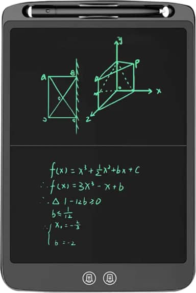 Domary Tablet LCD de escrita de 12 polegadas Prancheta de desenho eletrônico digital Ultra-fino Bloco de escrita Split Screen Apagar com um clique e botão de bloqueio Presente para crianças Adultos Home Office School