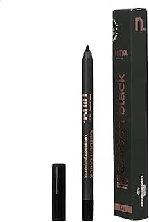 Lápis de Olho Delineador Carbon Black, Lapiseira para Olhos, Resistente à Água, Preto Matte, Vegano - Nina Makeup