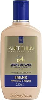 Creme de silicone Brilho Linha A Aneethun Protetor Termico e Solar 250ml