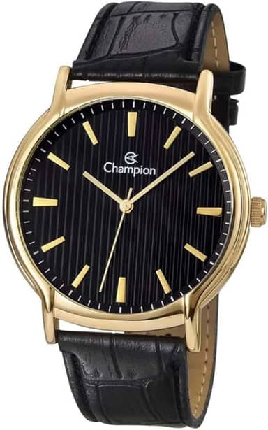 Relógio Champion Masculino Ref: Ch22831p Social Dourado