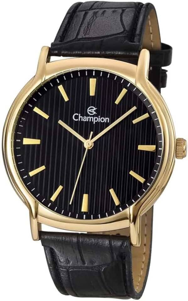 Relógio Champion Masculino Ref: Ch22831p Social Dourado