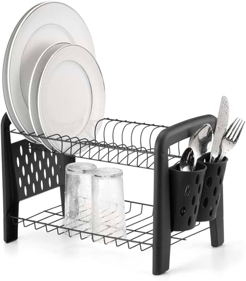 Escorredor Duplo Desmontável Black -ARTHI