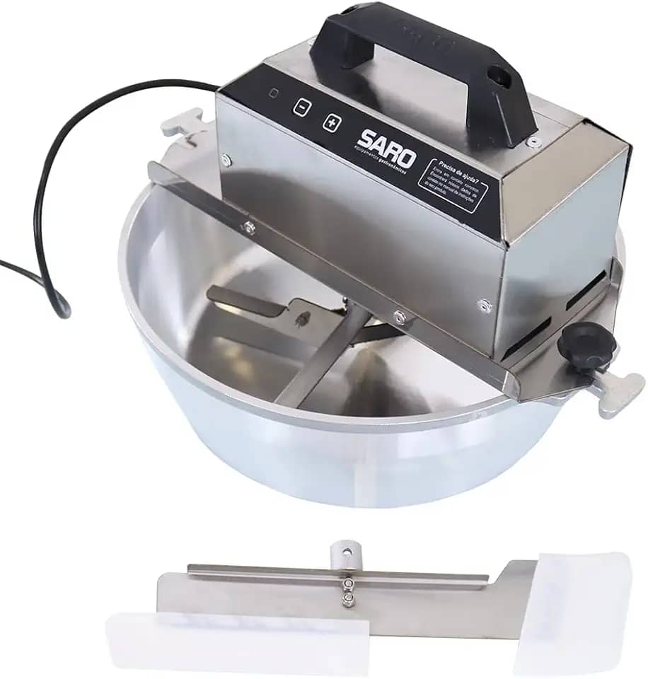 Panela Mexedora Massa com Pá Inox e Doce com Pá Silicone 10 Litros