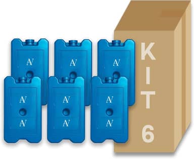 Kit Gelo Rígido Artificial Reutilizável 200ml 06 Unidades