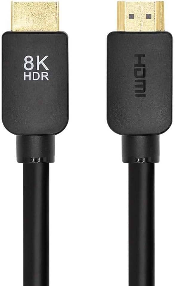 Monoprice Cabo HDMI de alta velocidade sem logotipo 8K – 2 metros – Preto, 48Gbps, Dynamic HDR, eARC, compatível com PS5, Xbox Series X e Xbox Series S