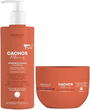 Arvensis Profissional, Kit Ativador Cachos e Geleia Forte Fixação Arvensis