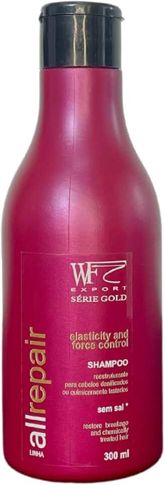 Shampoo para Cabelos Com Química, Progressiva, Alisamento e Relaxamento All Repair WF 300ml