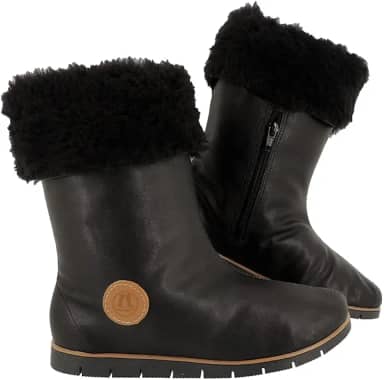 Bota Feminina de Pelo Lã 100% forrada dentro Inverno Neve Australiana Impermeável AM251