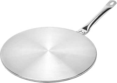 Adaptador de fogão de indução de aço inoxidável Conversor de difusor de calor Placa adaptador para fogão a gás elétrico - M