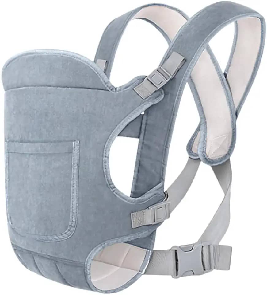 Canguru Ergonômico para Bebê 4 em 1 Kidino – Sling para Recém-Nascido com Assento, Mochila Evolutiva, Conforto e Segurança em Todas as Estações