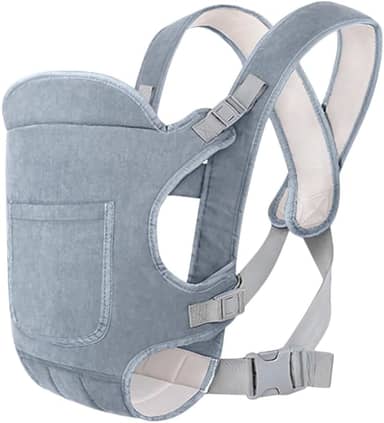 Canguru Ergonômico para Bebê 4 em 1 Kidino – Sling para Recém-Nascido com Assento, Mochila Evolutiva, Conforto e Segurança em Todas as Estações