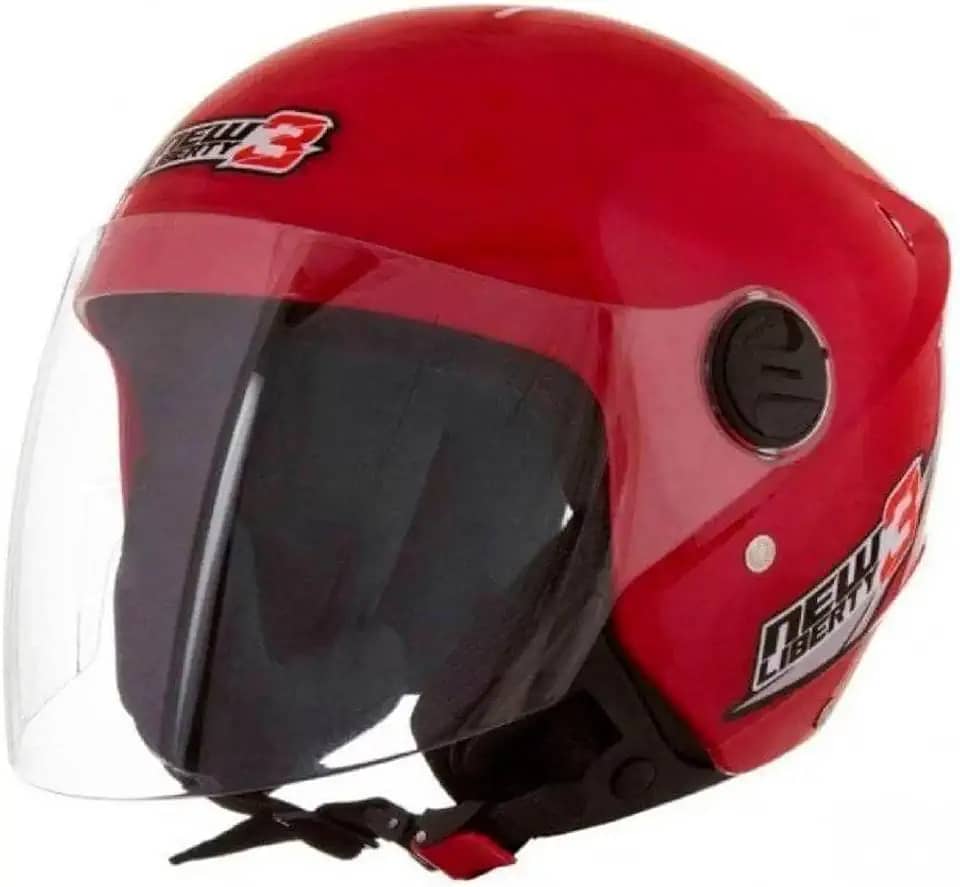 CAPACETE ABERTO PRO TORK NEW LIBERTY 3 SOLID VERMELHO TAM. 60