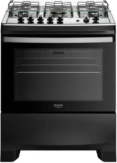 Fogão Supreme Inox Timer 5Q Preto