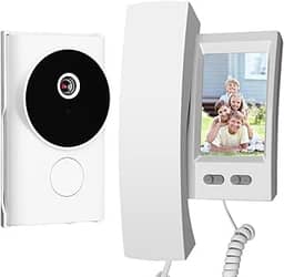 Campainha Inteligente Sem Fio com Video Porteiro, Com Visão Noturna, 1080p, Video Porteiro, Porteiro Eletronico com Camera, Video Porteiro Inteligente, Campainha com Camera, Video Porteiro Residencial