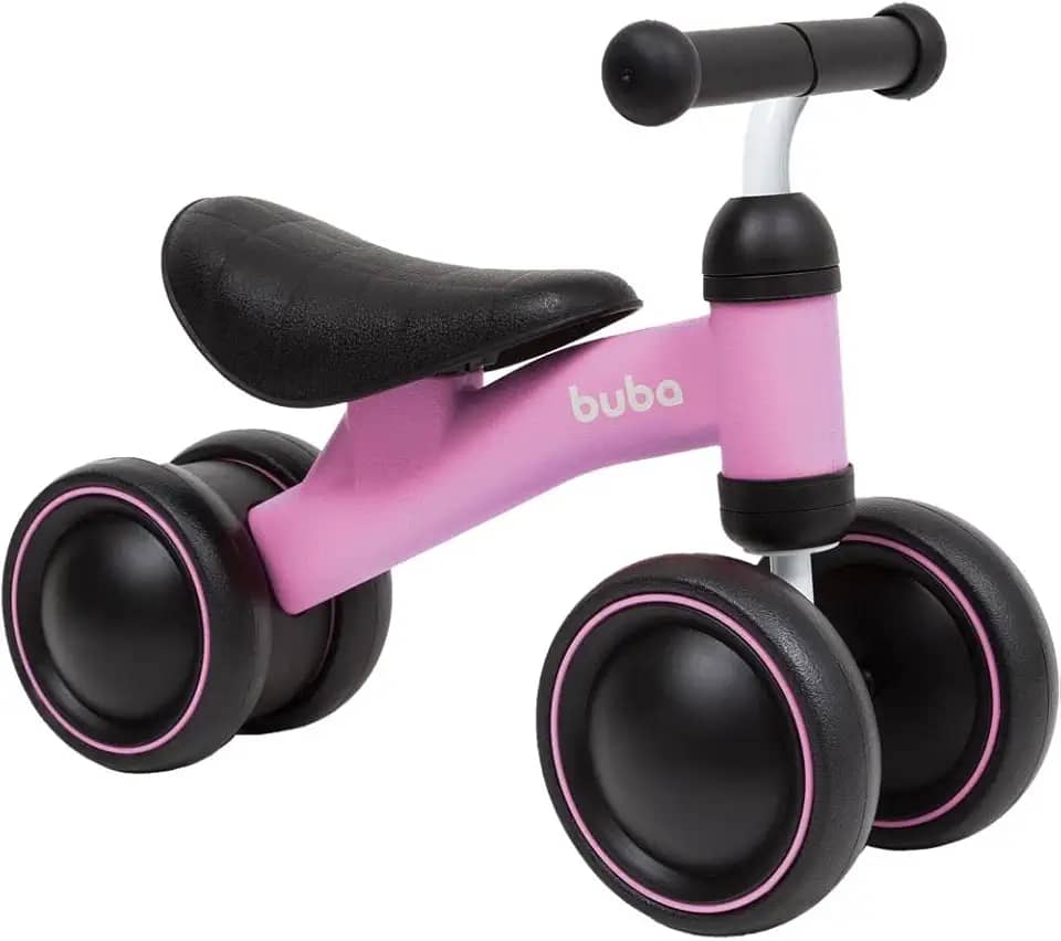 Bicicleta De Equilibrio Buba, Rosa, 4 Rodas