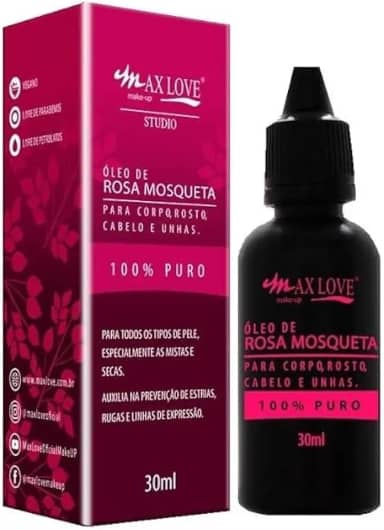 Óleo de Rosa Mosqueta Puro, 30ml, Max Love