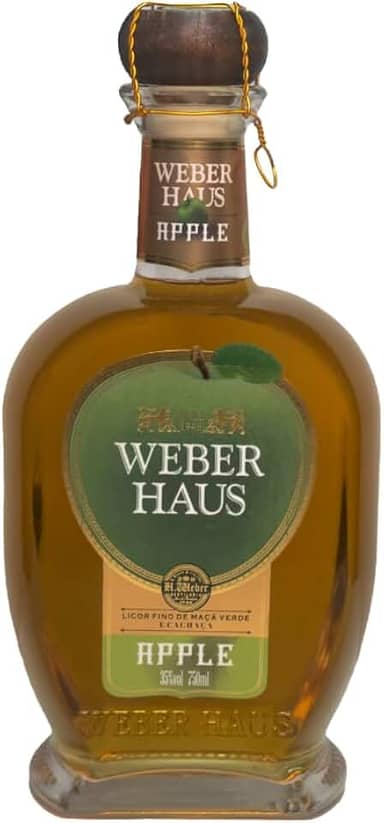 Weber Haus Licor Fino Weber Haus De Cachaca Com Maca Verde Apple 750 Ml