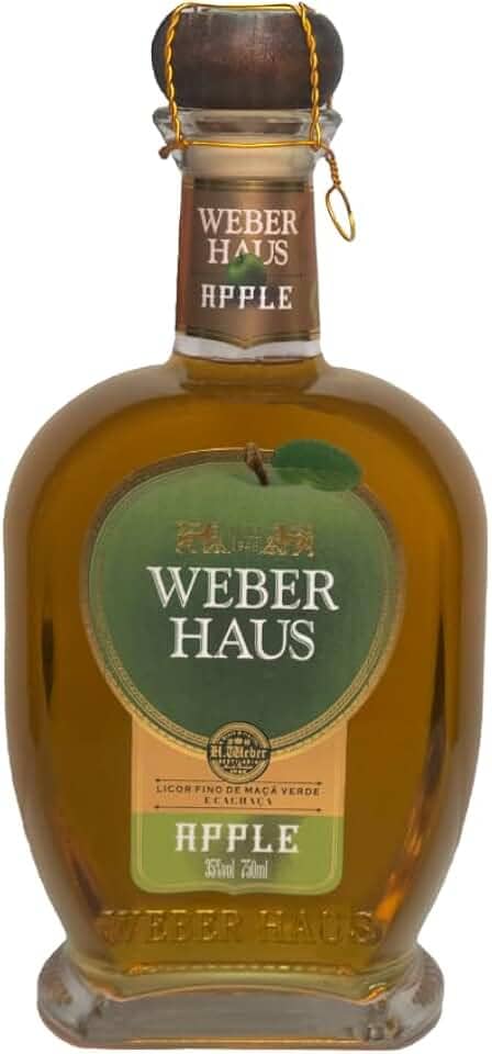 Weber Haus Licor Fino Weber Haus De Cachaca Com Maca Verde Apple 750 Ml
