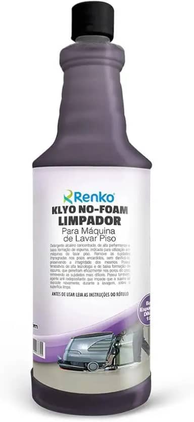 Klyo No-Foam Limpador Para Maquina De Lavar Piso 1L