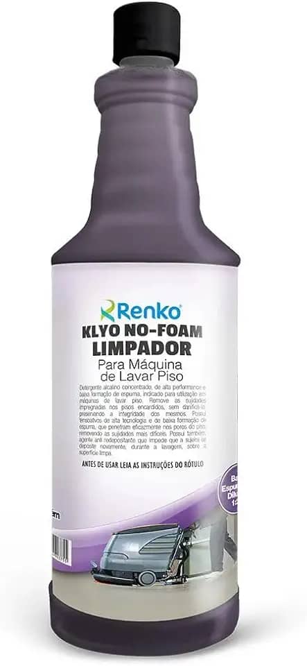 Klyo No-Foam Limpador Para Maquina De Lavar Piso 1L