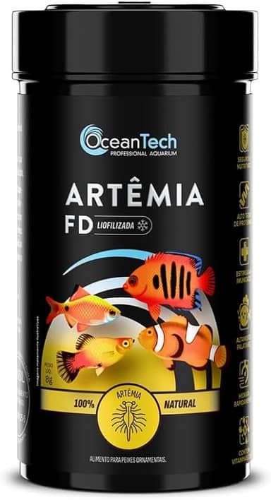 Ração Para Peixe Artemia FD 8G - OCEAN TECH