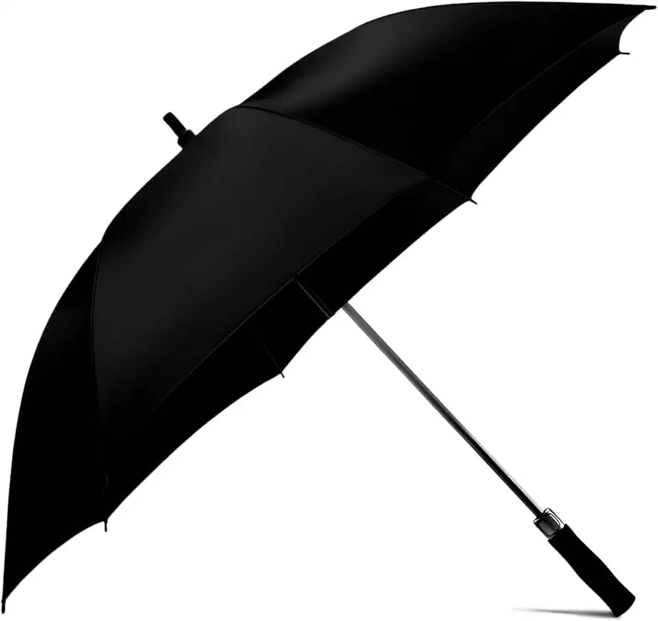 Guarda Chuva Automático Grande | Reforçado, Hiper Repelente à Água, Fibra de Vidro UltraFlex | Tecido Resistente, Proteção UV 100%, Resistente ao Vento | Perfeito para Chuva e Sol