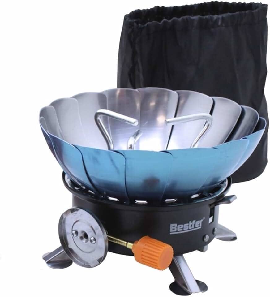 Fogareiro Portatil Para Brisa Fogão a Gas para Camping e Viagem Bestfer BFH3008
