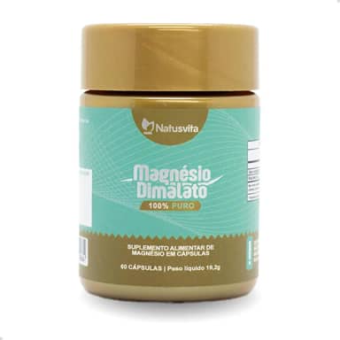 Magnésio Dimalato 100% Puro (01 und. 60 cápsulas)