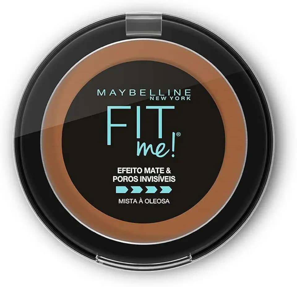 Maybelline NY Pó compacto Efeito Mate e Poros Invisíveis Fit Me Marrom Neutro N10