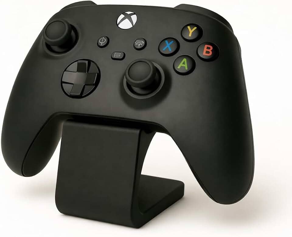 Suporte Universal para Controle de Jogos, Base de Mesa Decorativa em Plástico, Gamer, Ps5, Ps4, Xbox, Pc, Notebook, Nintendo Switch, Joystick, Manete, Videogame, Console (Preto)